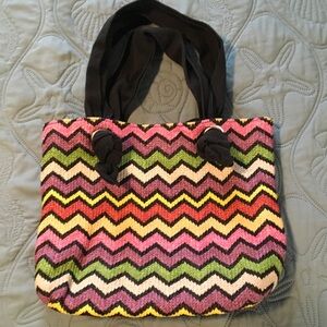 Colorful Chevron Tote Bag